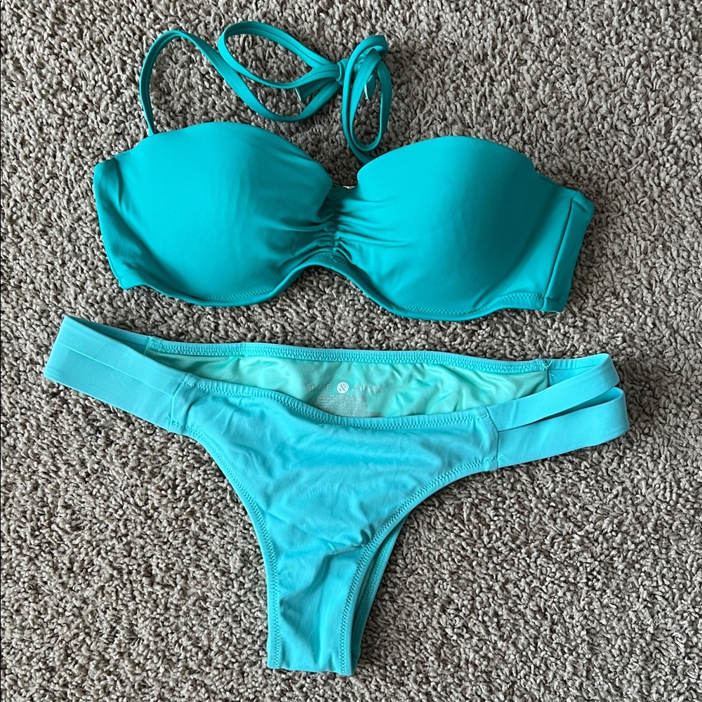 Teal bikini